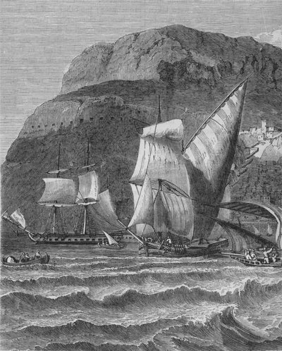 La Roca de Gibraltar, c1880 de Unbekannt