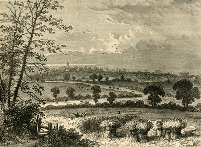 El Camino Romano, Tufnell Park, en 1838, c. 1876 de Unbekannt