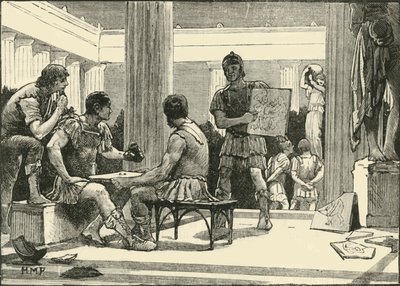 Los romanos en Corinto, 1890 de Unbekannt