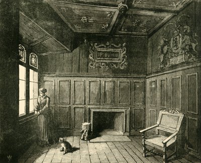 La habitación en el castillo de Edimburgo en la que nació Jacobo VI, 1890 de Unbekannt