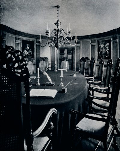 La sala en el Capitolio donde se reunió el Consejo Ejecutivo, c. 1938 de Unbekannt