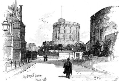 La Torre Redonda, Castillo de Windsor, Berkshire, 1900 de Unbekannt