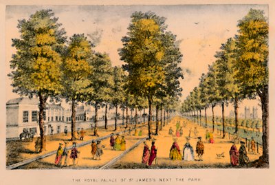 El Palacio Real de St. James junto al parque, c1870 de Unbekannt