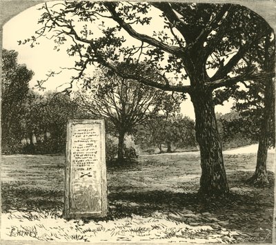 La piedra de Rufus en el Nuevo Bosque, 1890 de Unbekannt