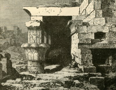 Las ruinas en Denderah, 1890 de Unbekannt