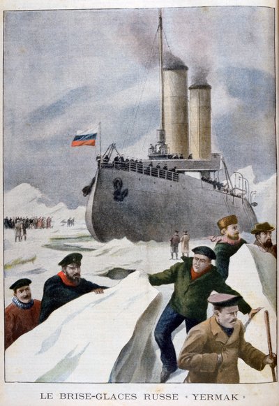 El rompehielos ruso Yermak, 1902 de Unbekannt