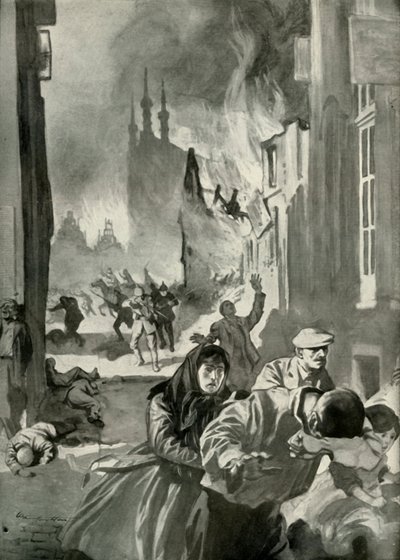 El saqueo de Lovaina, 1919 de Unbekannt