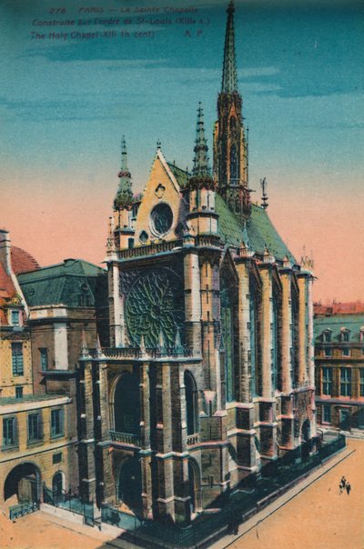 La Sainte-Chapelle, París, c1920 de Unbekannt