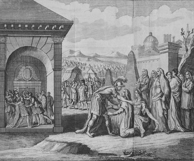 La Escena de la Tragedia de Coriolano, 1749 de Unbekannt