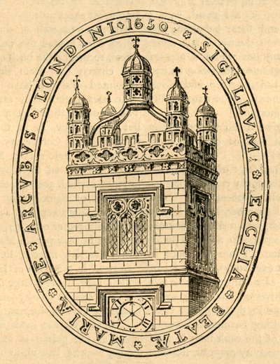 El sello de la Iglesia de Bow, c1650, 1897 de Unbekannt