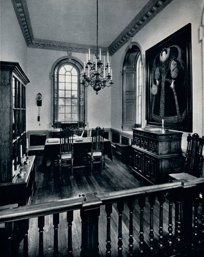 La oficina del secretario en el Capitolio, en el ala dedicada al tribunal general y al consejo, c1938 de Unbekannt
