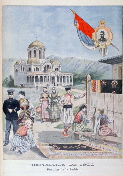 El pabellón serbio en la Exposición Universal de 1900, París, 1900 de Unbekannt