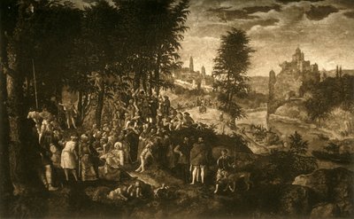 El sermón de San Juan Bautista, c1550, 1903 de Unbekannt