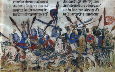 El Asedio de Antioquía durante la Primera Cruzada, ca 1200 de Unbekannt