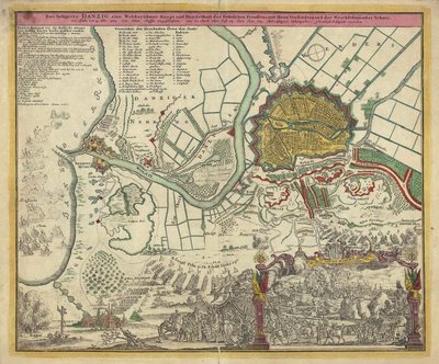El sitio de Danzig, 1734, 1730s de Unbekannt