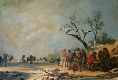 Los patinadores, siglo XVIII o principios del siglo XIX de Unbekannt