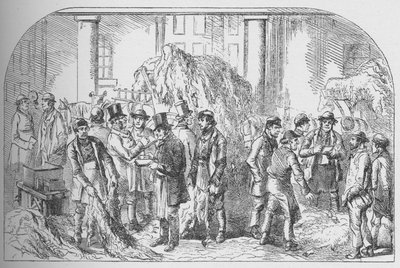 El Mercado de Pieles, Bermondsey, a mediados del siglo XIX, c1840, 1912 de Unbekannt