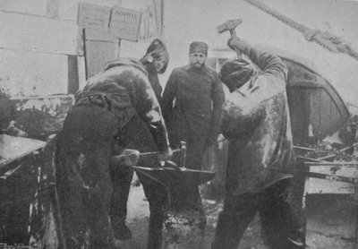 La herrería a bordo del Fram, 1897 de Unbekannt