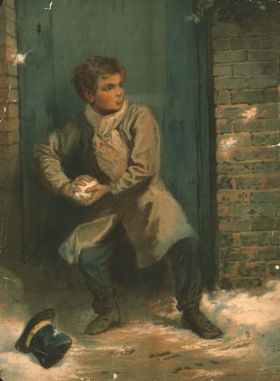 El lanzador de bolas de nieve, siglo XIX de Unbekannt