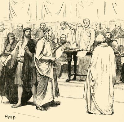 Los sofistas expulsados de Roma, 1890 de Unbekannt