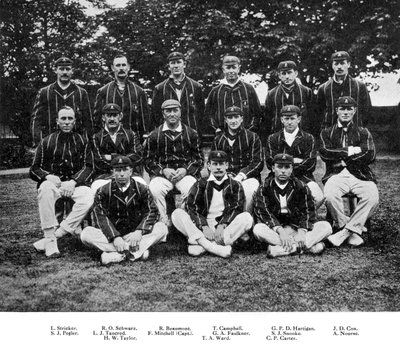 El equipo de cricket de Sudáfrica de 1912 de Unbekannt
