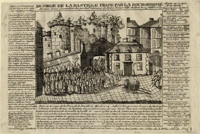 El asalto a la Bastilla el 14 de julio de 1789, 1789 de Unbekannt
