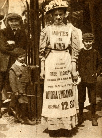 La criada sufragista, 1908 de Unbekannt