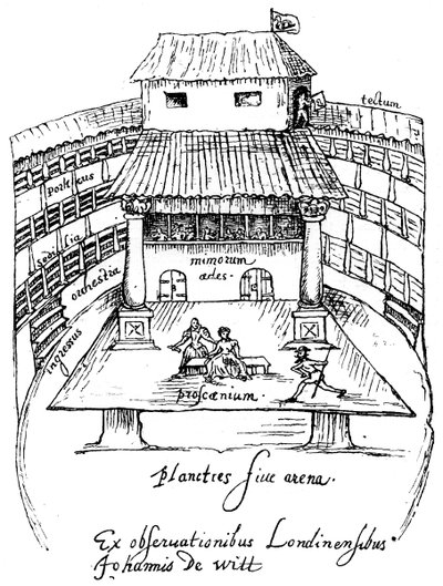 El Teatro del Cisne, Londres, 1596 de Unbekannt
