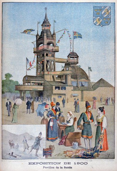 El pabellón sueco en la Exposición Universal de 1900, París, 1900 de Unbekannt
