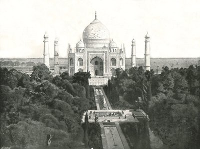 El Taj Mahal, Agra, India, 1895 de Unbekannt