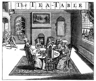 La mesa de té, siglo XVIII de Unbekannt