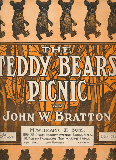 El Picnic de los Osos de Peluche, 1907 de Unbekannt