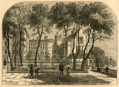 La fuente del templo, de una impresión antigua, 1897 de Unbekannt