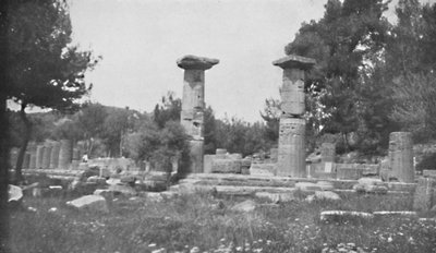 El Templo de Hera en Olimpia, 1913 de Unbekannt