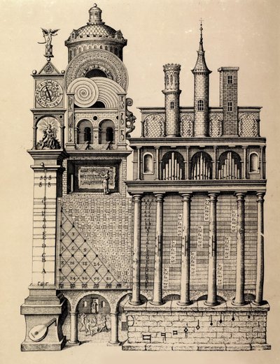 El Templo de la Música por Robert Fludd, 1617 de Unbekannt
