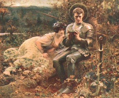 La tentación de Sir Percival, c. 1894, c. 1902 de Unbekannt