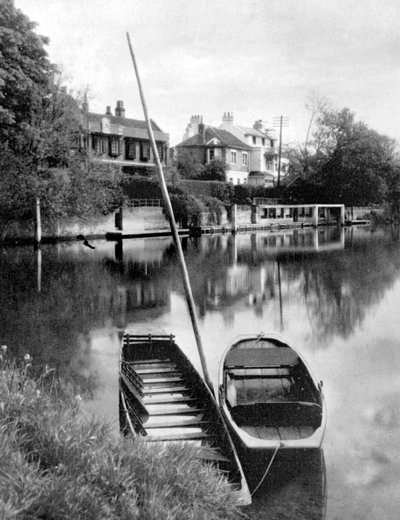 El Támesis cerca de Weybridge, Surrey, Inglaterra, 1924-1926 de Unbekannt