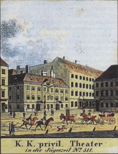 El Teatro an der Wien, Viena, principios del siglo XIX de Unbekannt