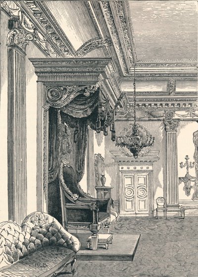 La Sala del Trono, Castillo de Dublín, 1896 de Unbekannt