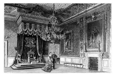 La sala del trono, Palacio de St. James, Londres, c. 1888 de Unbekannt