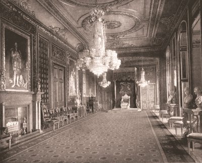 La sala del trono, Castillo de Windsor, Berkshire, 1894 de Unbekannt