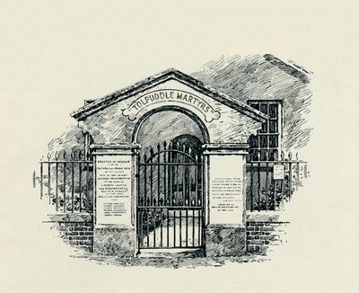 El Memorial de Tolpuddle en la Capilla Metodista de Tolpuddle, 1934 de Unbekannt