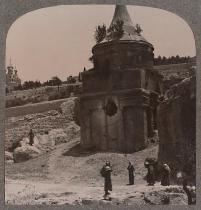 La tumba de Absalón en el Valle de Josafat, c1900 de Unbekannt