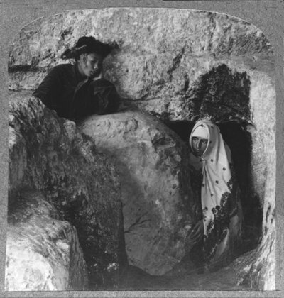 La Tumba de Cristo, mostrando la Piedra, c. 1900 de Unbekannt