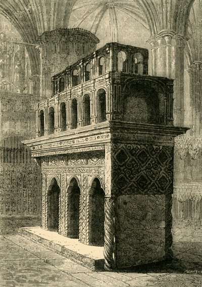 La tumba de Eduardo el Confesor, 1881 de Unbekannt