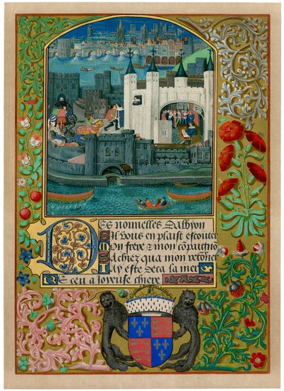 La Torre de Londres con el Puente de Londres, c1500, c1901 de Unbekannt
