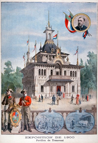 El pabellón de Transvaal en la Exposición Universal de 1900, París, 1900 de Unbekannt