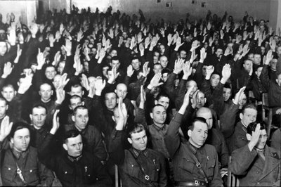 El juicio de los Veintiuno, Moscú, URSS, 1938 de Unbekannt