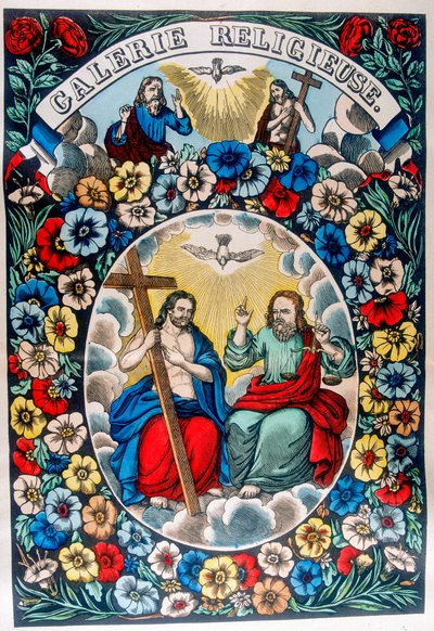 La Trinidad: Padre, Hijo y Espíritu Santo, siglo XIX de Unbekannt
