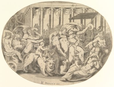 El triunfo de Baco, siglo XVI de Unbekannt